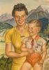 Wife Maria with Son Orest, 1947