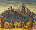 Темний Альпійський краєвид - Берхтезґаден, 1947