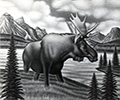 Landscape with Moose, 1971