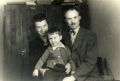 With wife Maria and son Orest, Mittenwald, 1940s