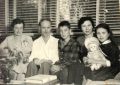 With wife Maria (left), son Orest, sister Hanusia and daughter Zonia, Edmonton, 1956