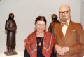 With wife Maria at exhibition of the sculptures of Gregor Kruk, Edmonton, 1982
